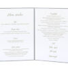 karty menu weselne spis dań na stół motyw kwiatowy personalizacja