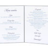 karty menu weselne spis dań na stół motyw kwiatowy personalizacja