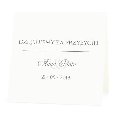 Winietka weselna na stół wizytówka podziękowanie personalizacja