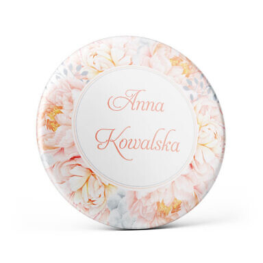 Przypinka z kwiatami Piwonii w10