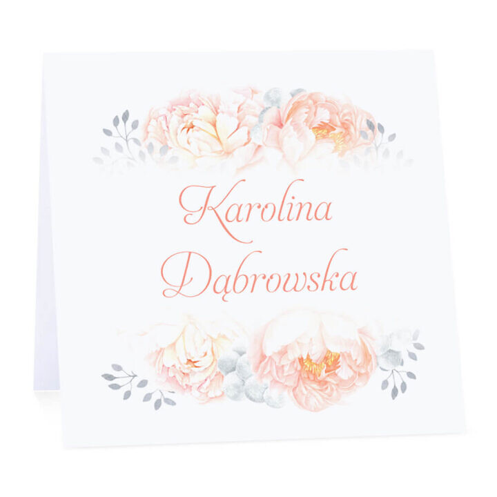 Winietka weselna z kwiatami Piwonii w10 m2