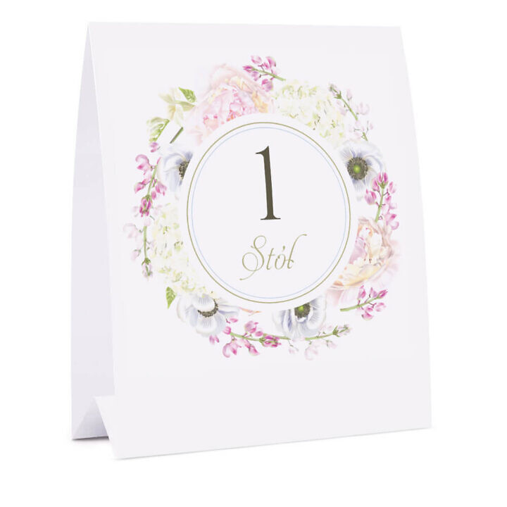 Numer na stół Florals w10