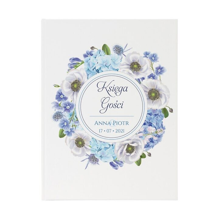 Księga gości Florals wzór 12