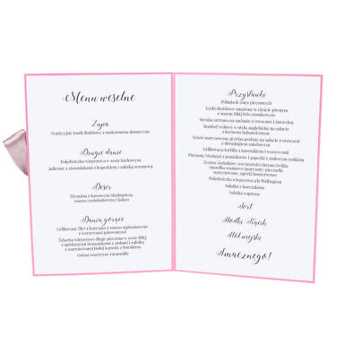 Menu weselne Flowery w3