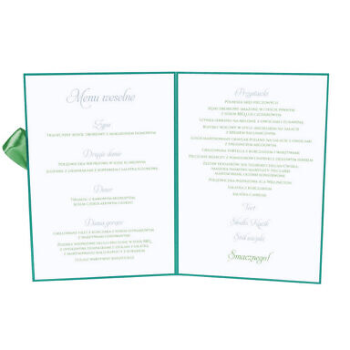 Menu weselne z kwiatami jaśminu
