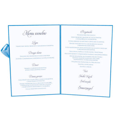 Menu weselne Florals w12