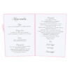 Menu weselne z kwiatami Piwonii w13
