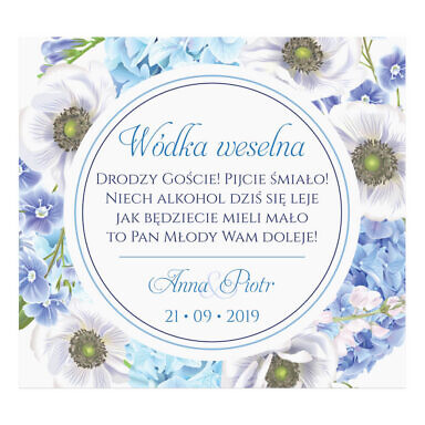Naklejki na alkohol Florals w12