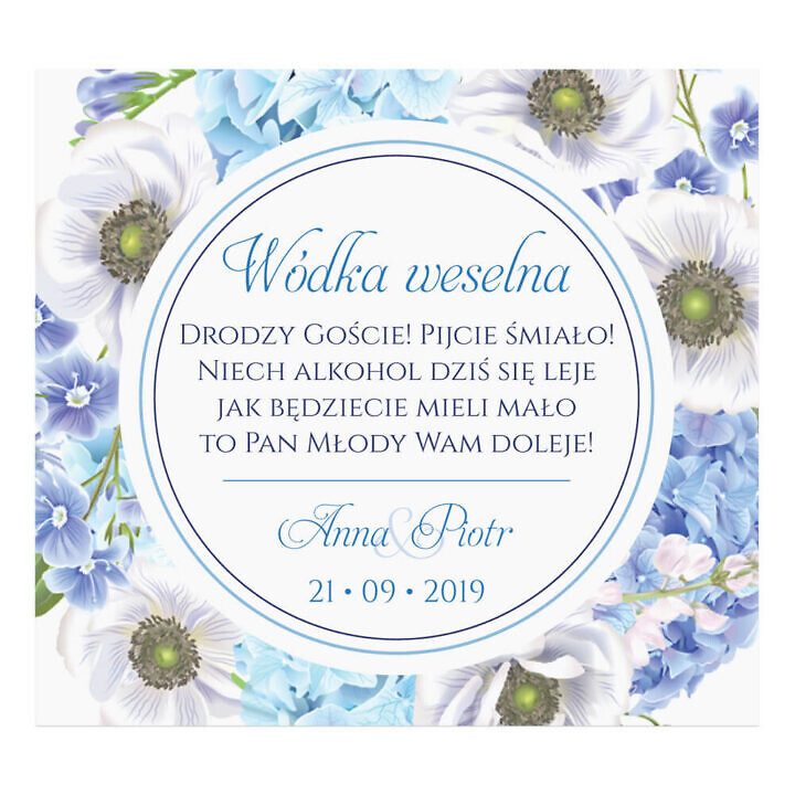 Naklejki na alkohol Florals w12