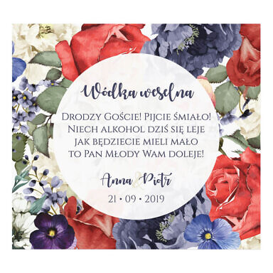 Naklejki na alkohol Flowery