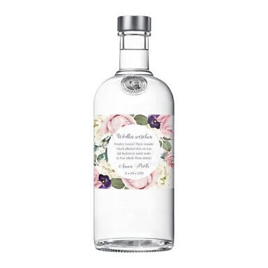 Naklejki na alkohol Flowery w3