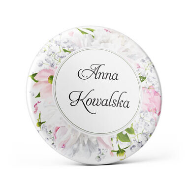 Przypinka z kwiatami Piwonii w13