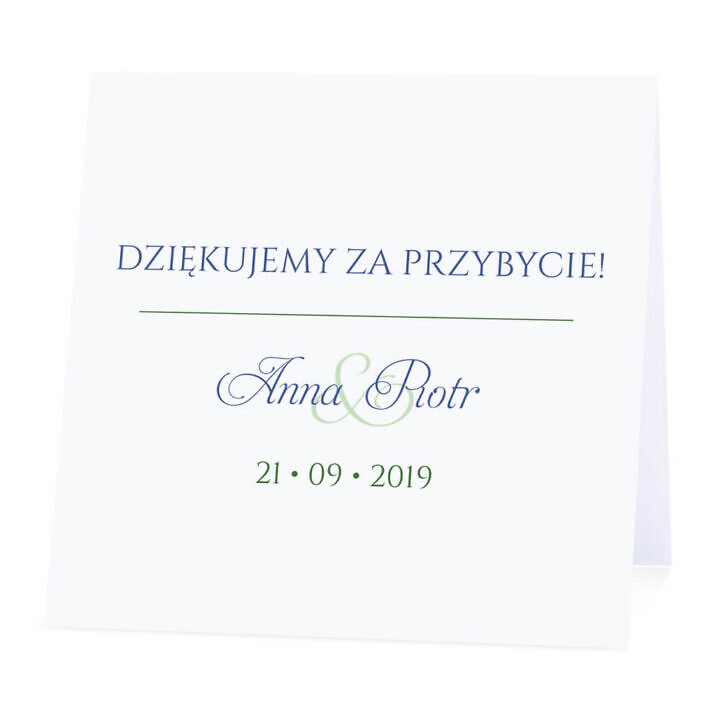 Winietka weselna z motywem jałowca