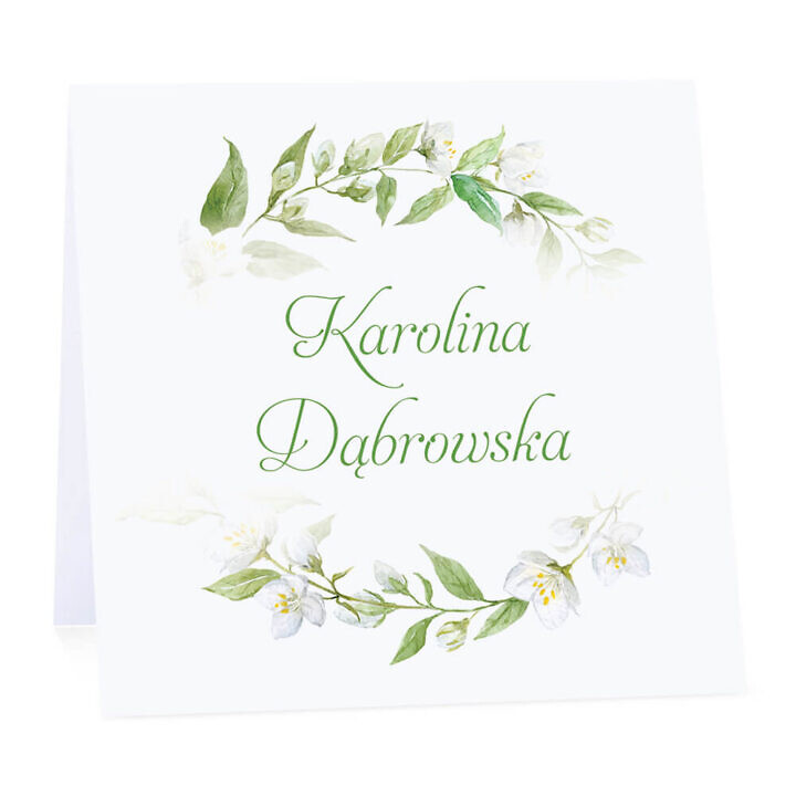 Winietka weselna z kwiatami jaśminu