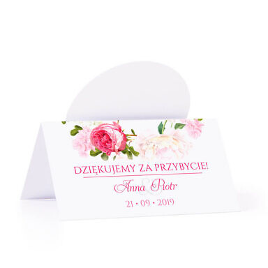 Winietka weselna z kwiatami piwonii w11