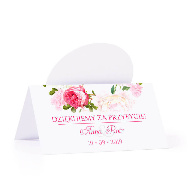 Winietka weselna z kwiatami piwonii w11