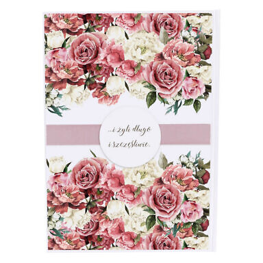 Księga gości Flowery wzór 4