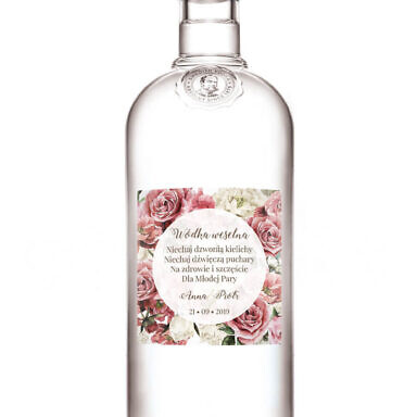 Naklejki na alkohol Flowery w4