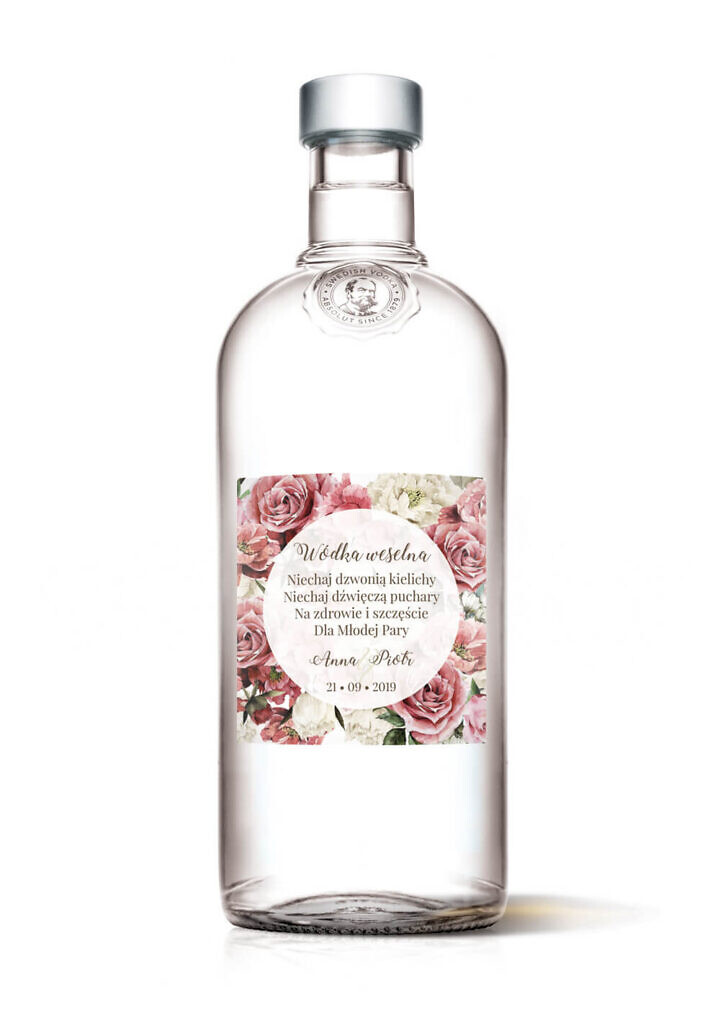 Naklejki na alkohol Flowery w4