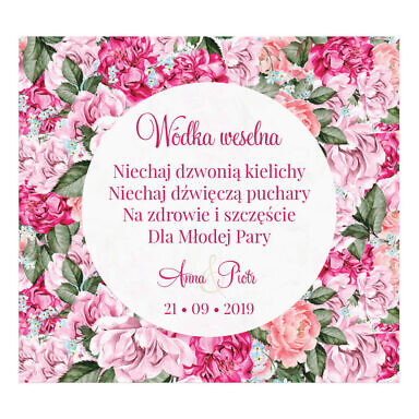 Naklejki na alkohol Flowery w5