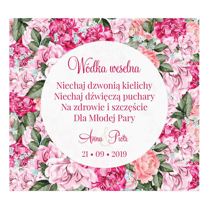 Naklejki na alkohol Flowery w5