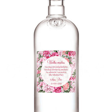 Naklejki na alkohol Flowery w5
