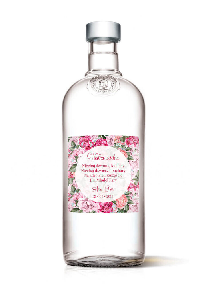 Naklejki na alkohol Flowery w5