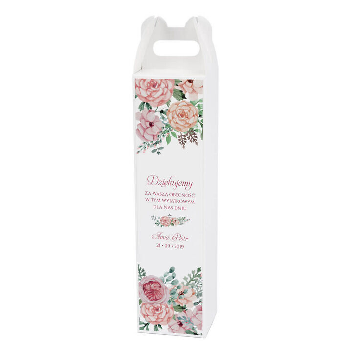 Pudełko na alkohol Florals w2