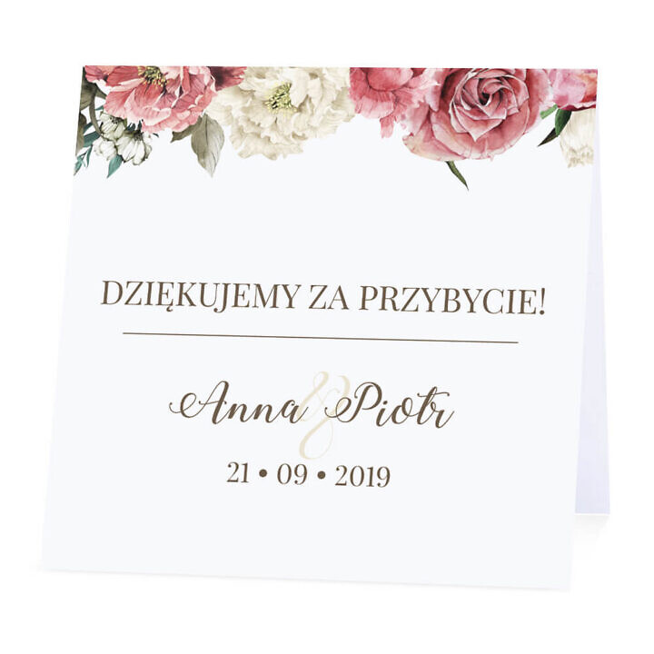 Winietka weselna Flowery w4 m2