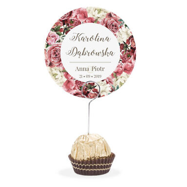 Winietka weselna na szpilce Flowery w4