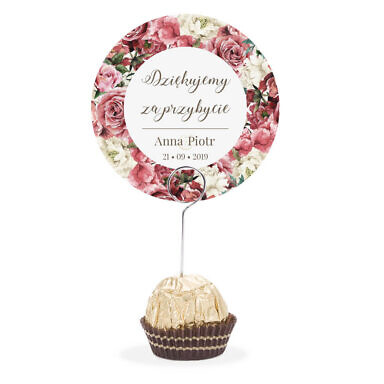 Winietka weselna na szpilce Flowery w4