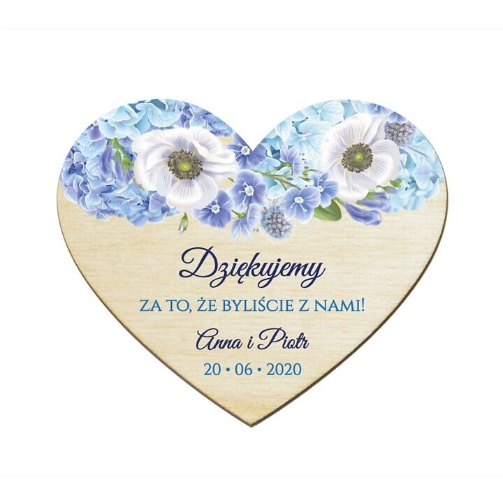 Magnesy serce Florals w12