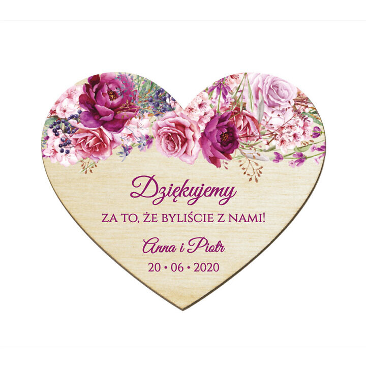 Magnesy serce Florals w3