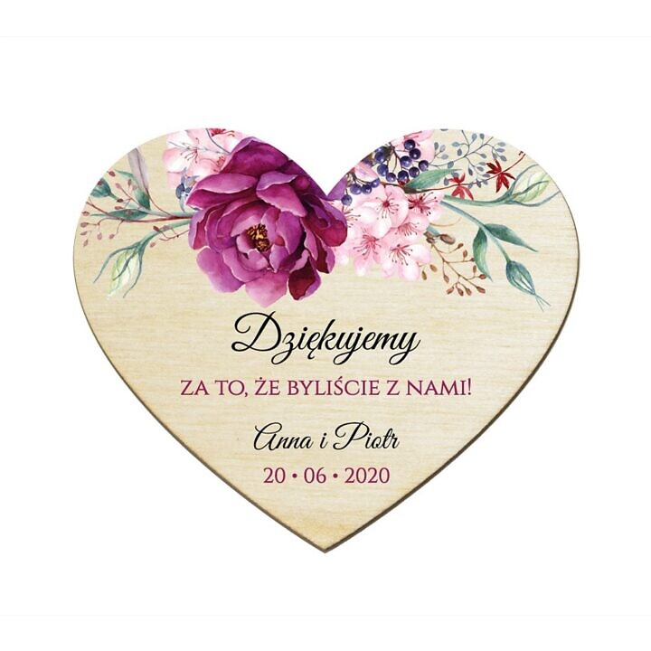 Magnesy serce Florals w6
