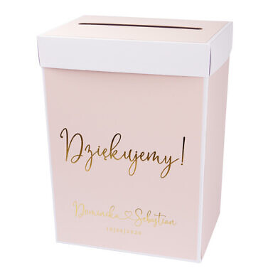 Pudełko na koperty Glam Pink nude