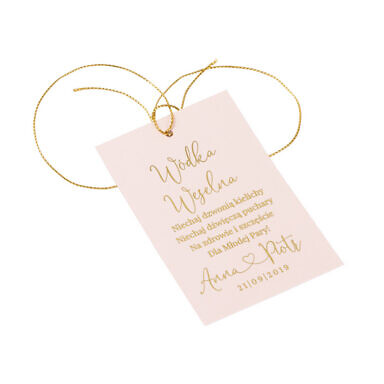 Zawieszka na alkohol Glam Pink Nude