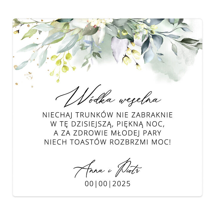 Naklejki na alkohol Misty Herbs