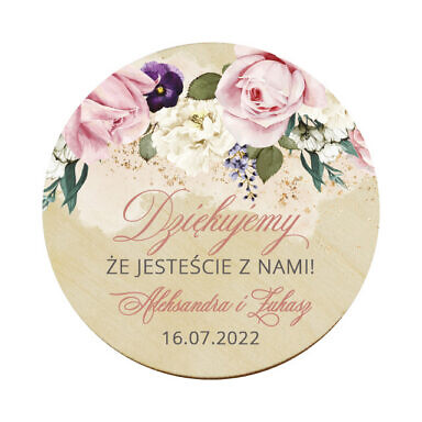 Magnes koło Misty Rose
