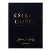 Księga gości złocona dark blue granatowa