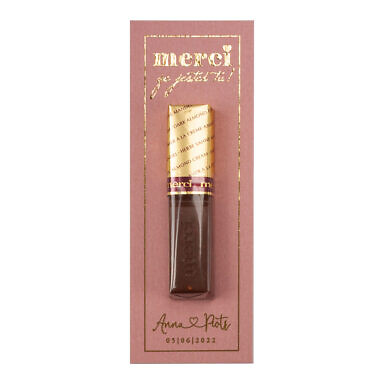 Podziękowanie Merci złocone old rose