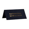 Winietka złocona dark blue granatowa