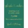 Tablica „Iskierki miłości” w3 ze złoconymi napisami, kolory do wyboru