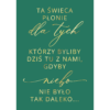 Tablica "Ta świeca płonie..." w2 ze złoconymi napisami, kolory do wyboru