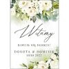 Tablica powitalna zielone kwiaty, rozmiar do wyboru