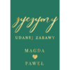 Tablica powitalna w7 ze złoconymi napisami, kolory do wyboru