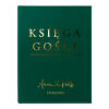 Księga gości złocona english green butelkowa zieleń