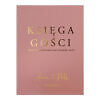 Księga gości złocona old rose