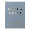 Księga gości złocona steel dusty blue