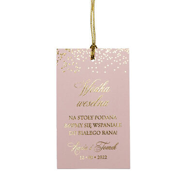 Zawieszka na alkohol nude sparkle