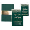 Zaproszenia ślubne English green Sparkle